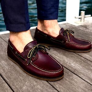 Timberland Classic 2-Eye Boat Shoes Mens 11.5 Brown Leather Non Marring Soles